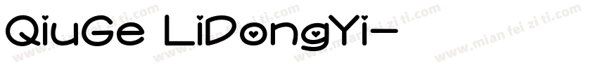 QiuGe LiDongYi字体转换